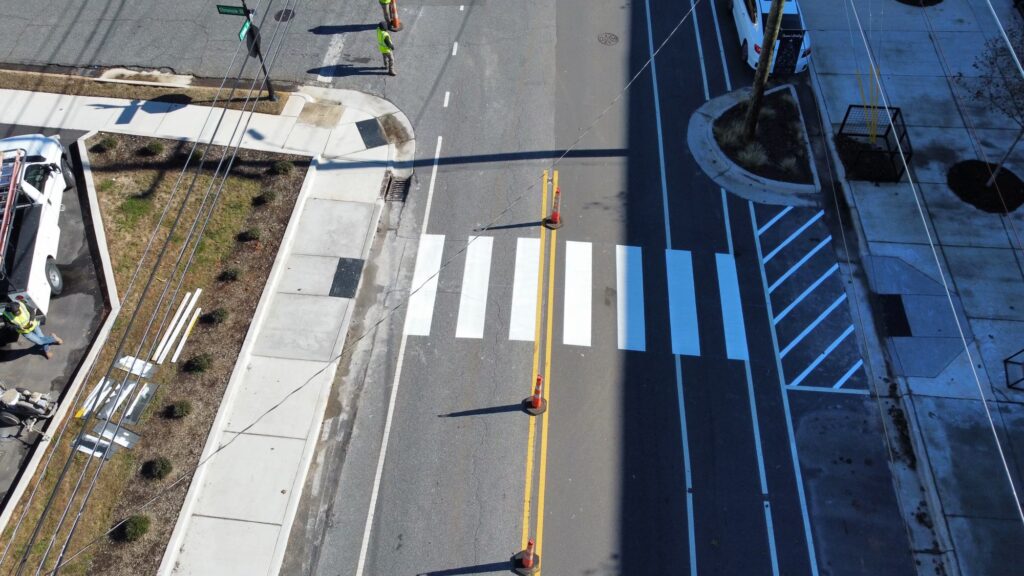 Striping Project in Belmont